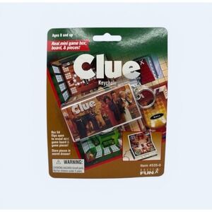 Clue Keychain New Sealed 1998 Basic Fun Mini Travel Board Game